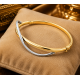 Pre Owned 9ct Two Tone Bangle ZB880